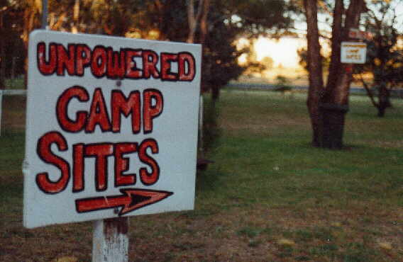 Auf einem Campingplatz in SA