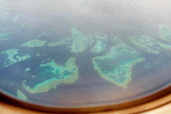Great Barrier Reef aus 8000 Meter Hhe