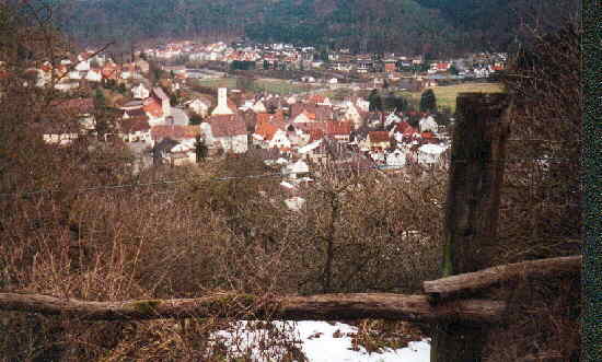 Blick auf Mhringen von Hohenmhringen (Schlo)