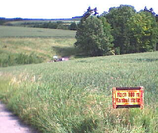 Haigerloch-Hart - 17.06.2001 - der erste Kontrollpunkt af der 20 km Schleife
