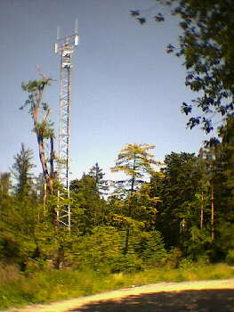15.06.2001 - Schmberg - ein neuer Funkturm damit auch hier der Mobilfunk super funktioniert