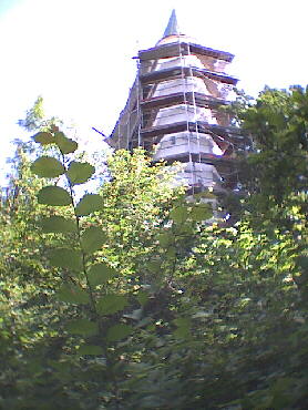 Der Schnbergturm leider gerade in der Renovierung