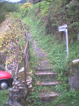 Schnmnzach Sommerbergweg steil nach oben