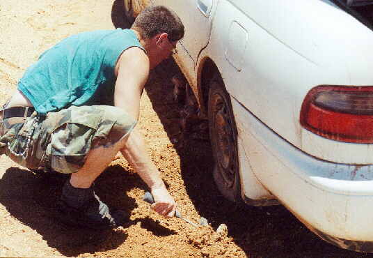 24.12.2000 und 70 km vor Coober Pedy der Breakdown