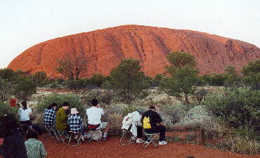 Ayers Rock - gerstet fr den SonnenAUFGANG