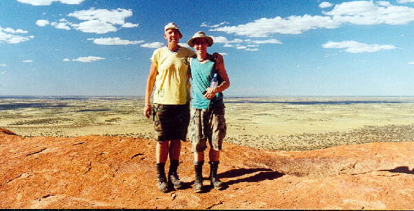 Ayers Rock - nach diesen Strapazen mu ein Foto her!