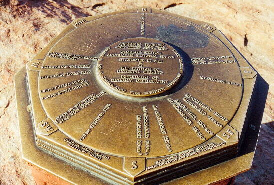 Ayers Rock - On The Top - Windrose