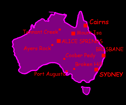 Map Australia