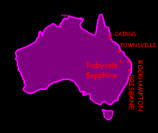 Map QLD - Sapphire