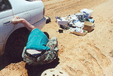 24.12.2000 und 70 km vor Coober Pedy der Breakdown