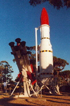 Woomera am Stuart Highway - Raketen-Freiluftmuseum