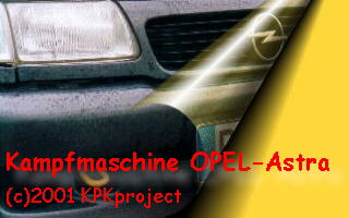 (c)2001 KPKproject - Logo - Kampfmaschine Opel Astra Caravan