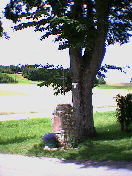 Heinstetten - ein Feldkreuz mit Grotte und Bierfsschen - ein Schnappschuss wert!