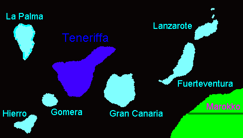 (c)2002 KPKproject - Lage der Insel Teneriffa