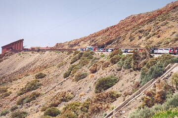 (c)2002 KPKproject - Caldera de las Canadas - Auffahrt zur Talstation
