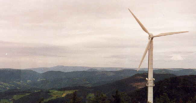 Brandenkopf - der Blick durch die Verglasung des Aussichtsturm nach dem Aufstieg