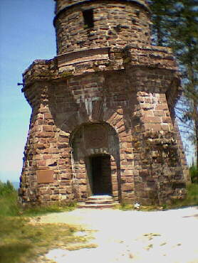 Friedrichsturm auf der Badener Hhe, der Eingang