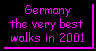 Germany - the very best walks of KPKproject in 2001 - Urlaub im Juli 2001