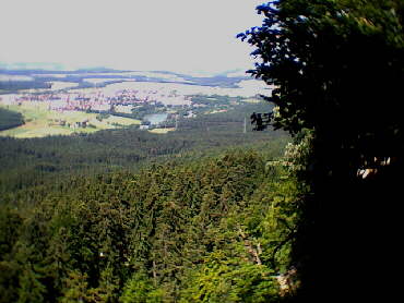 Blick auf Schmberg und seinem Stausee