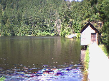 Am Glaswaldsee - rechts geht die Wanderung weiter