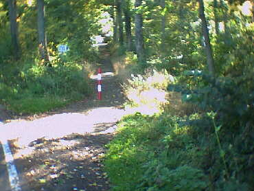 Gleich nach dem Start steil bergauf zur Burg!