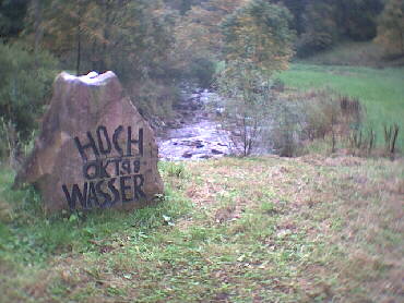 Zwickgabel - Hochwassermarke